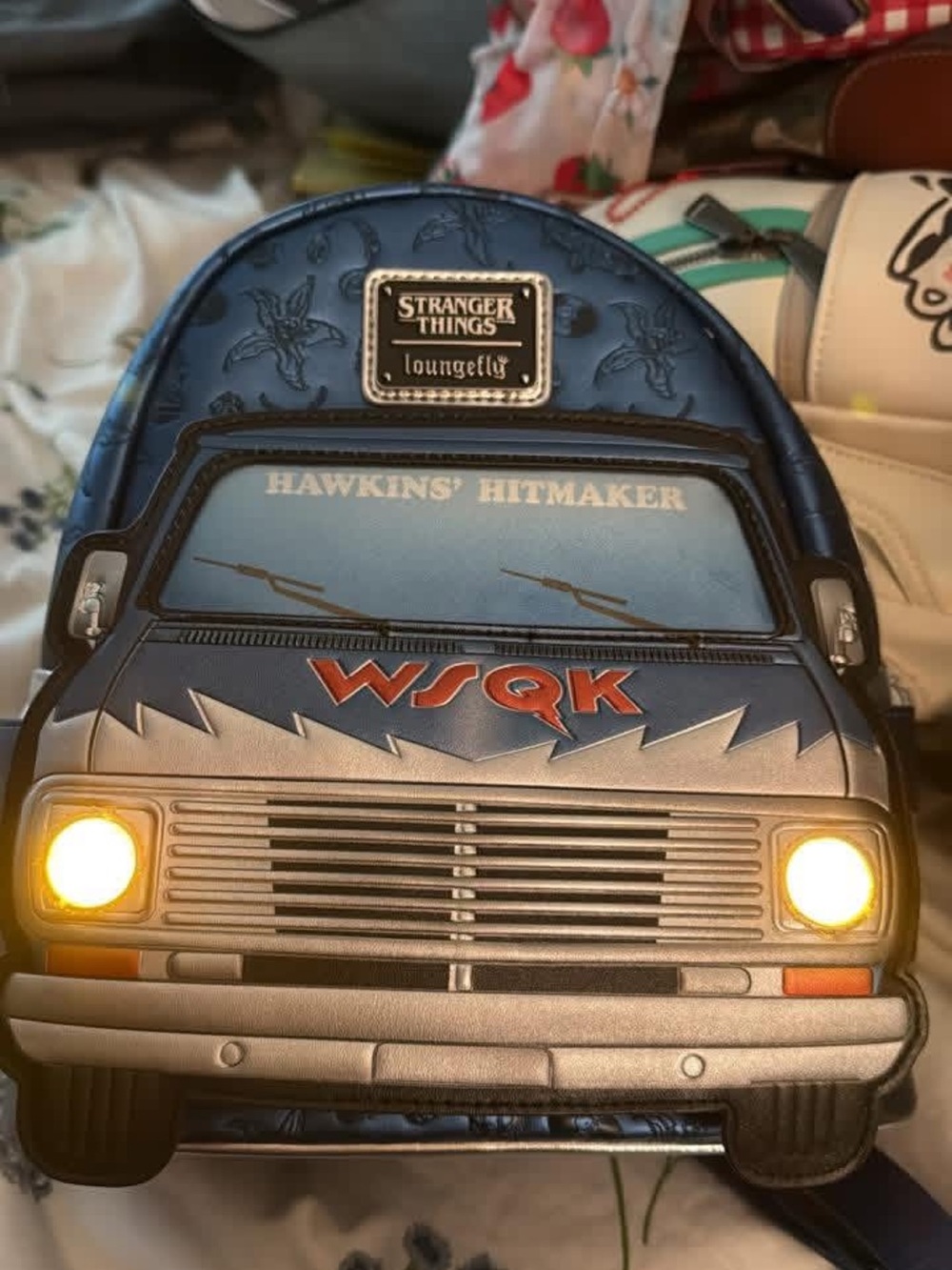 Loungefly Stranger Things Blue 'Hawkins Hitmaker' Van Mini Backpack